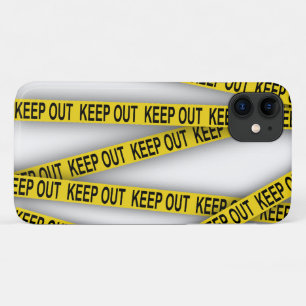 Blijf uit de buurt niet oversteken politie tape 3d Case-Mate iPhone case