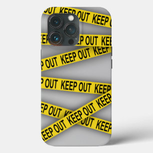 Blijf uit de buurt niet oversteken politielint 3d Case-Mate iPhone case