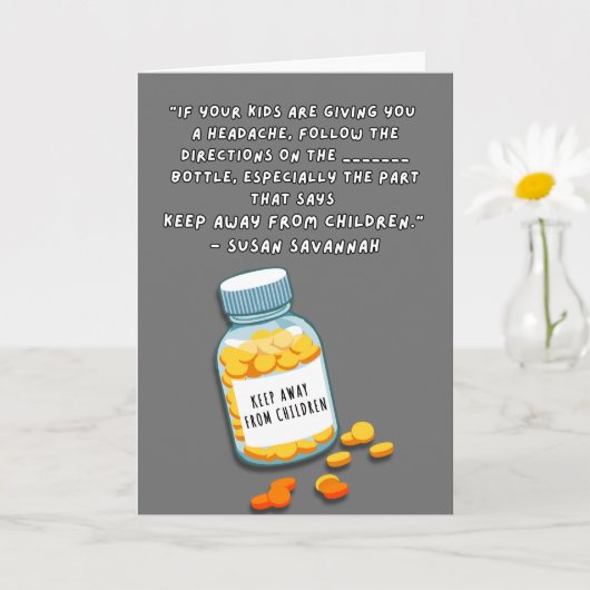 Blijf uit de buurt van kinderen - Grappige Moederd Kaart (Kleine Plant)