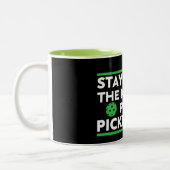 Blijf uit de keuken met Pickleball Tweekleurige Koffiemok (Links)