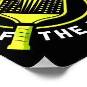 Blijf uit de keuken pickleball-paddle  poster (Hoek)