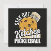 Blijf uit de keuken Speel Pickleball Kaart (Achterkant)