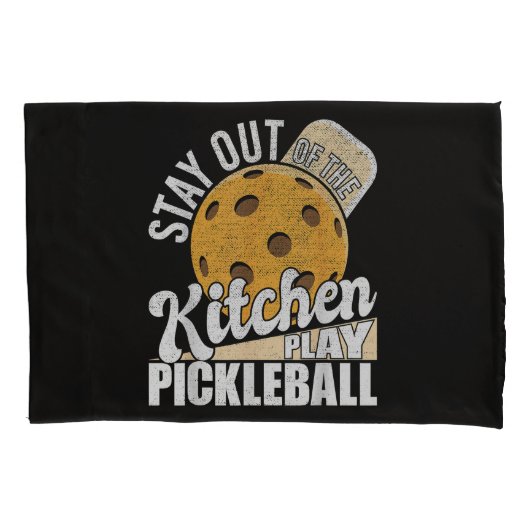 Blijf Uit De Keuken Speel Pickleball Kussensloop (Voorkant)