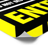 Blijf uit! DJ op het werk - Schijf Jockey DJing tu Poster (Hoek)