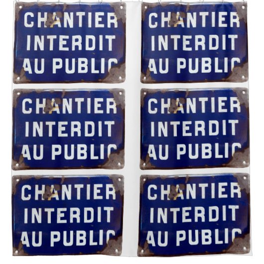 Blijf uit! douchegordijn (Voorkant)