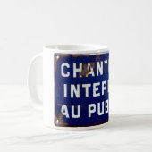 Blijf uit! koffiemok (Voorkant links)