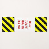 "BLIJF UIT MIJN JEUGD MAT!" + Stripes Yogamat (Achterkant (horizontaal))