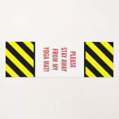 "BLIJF UIT MIJN JEUGD MAT!" + Stripes Yogamat (Voorkant (horizontaal))