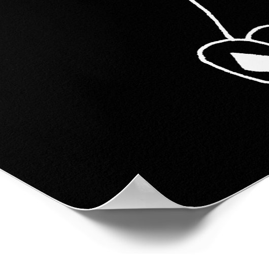 Blijf uit mijn kamer, Black Cat Poster (Hoek)