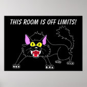 Blijf uit mijn kamer, Black Cat Poster (Voorkant)
