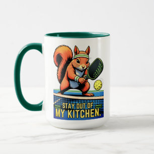 Blijf Uit Mijn Keuken Pickleball Eekhoorn Mok