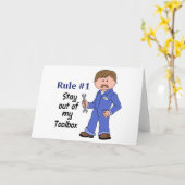 Blijf uit mijn werkset kaart (Gele Bloem)