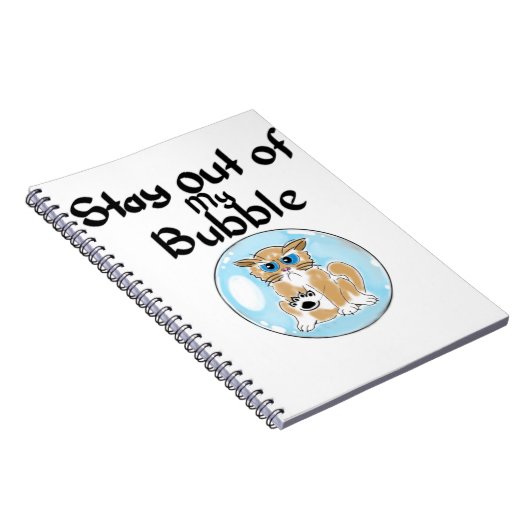 Blijf uit m'n bubbelkat. notitieboek (Rechterzijde)