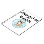 Blijf uit m'n bubbelkat. notitieboek (Linkerzijde)