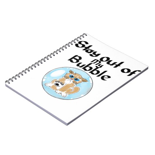 Blijf uit m'n bubbelkat. notitieboek (Linkerzijde)