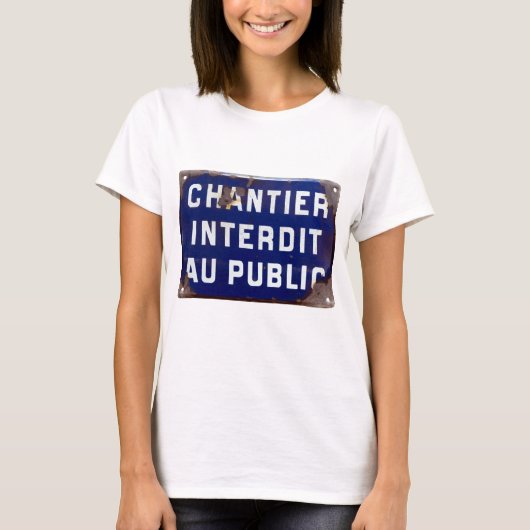 Blijf uit! t-shirt (Voorkant)