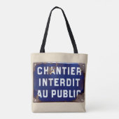 Blijf uit! tote bag (Achterkant)