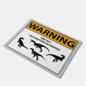 Blijf uit! Velociraptor Deurmat (Schuin)