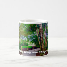 Blijf uw eigen pad plakken koffiemok