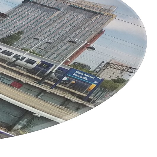 Blijf van de baan snijplank (Hoek)