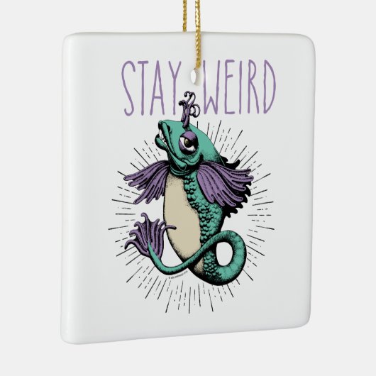 Blijf van een vreemde keramische Ornament (Rechts)