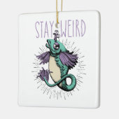 Blijf van een vreemde keramische Ornament (Links)