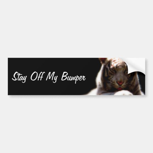 Blijf Van Mijn Bumper Tijger Bumpersticker (Voorkant)