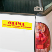 BLIJF VAN MIJN INTERNET OBAMA AF BUMPERSTICKER (Op Truck)