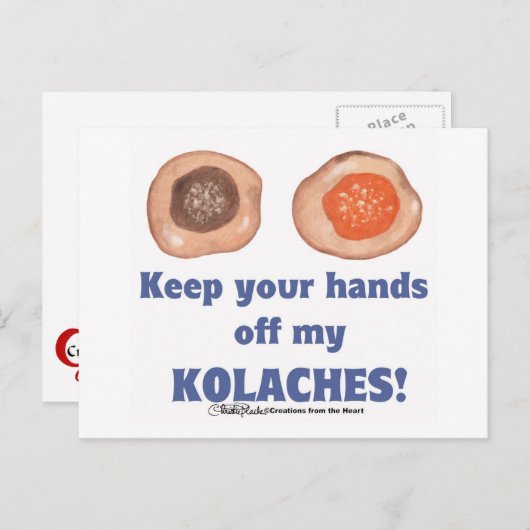 Blijf van mijn KOLACHES-kaart af! Briefkaart (Voorkant / Achterkant)