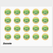 Blijf van mijn Melon af Ronde Sticker (Vel)