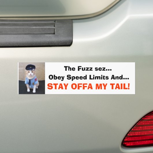 BLIJF VAN MIJN TAIL! BUMPERSTICKER (Op auto)