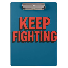 Blijf vechten - 3D Bold Typography Klembord