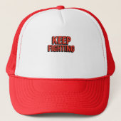 Blijf vechten - 3D Bold Typography Trucker Pet (Voorkant)