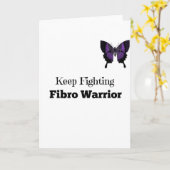 Blijf vechten Fibro Warrior Wenskaart Kaart (Gele Bloem)