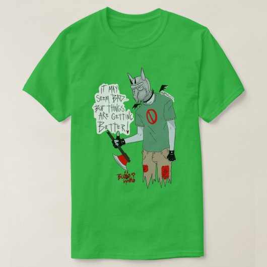 Blijf vechten t-shirt (Design voorkant)