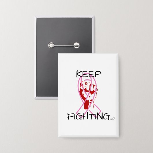 Blijf Vechtend Button (Voorkant / Achterkant)