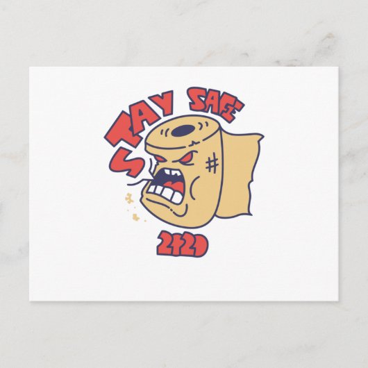 Blijf veilig 2020 briefkaart (Voorkant)
