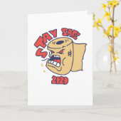 Blijf veilig 2020 kaart (Gele Bloem)