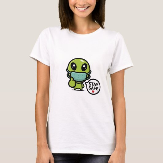 Blijf Veilig Alien T-shirt (Voorkant)