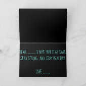 Blijf veilig, blijf sterk en blijf gezond.Kaart Kaart (Binnen)