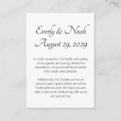 Blijf veilig en informatie Kaarten (Voorkant)