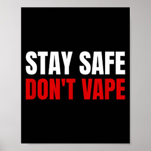 Blijf Veilig Geen Damp Anti-vang Poster