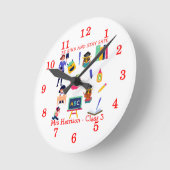 Blijf veilig in school Leerleraar Grafisch Ronde Klok (Hoek)