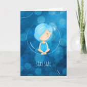 Blijf veilig koeienvanger, grappige broekzak kaart (Voorkant)