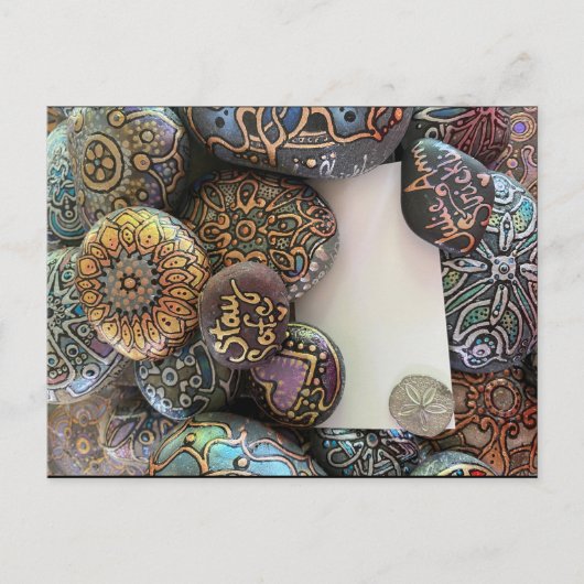 Blijf veilig met de postkaart van Julie Ann Strick (Voorkant)