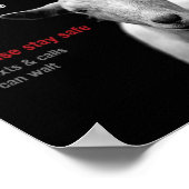 Blijf veilig poster (Hoek)