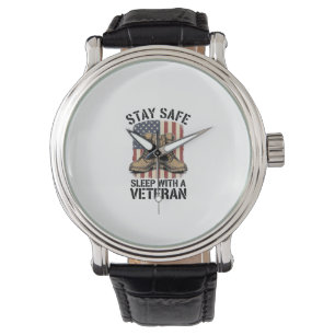 Blijf Veilig Slapen Met Een Veteranen Vintage Laar Horloge