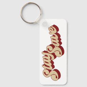 Blijf veilig sleutelhanger