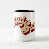 Blijf veilig tweekleurige koffiemok (Center)