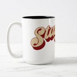 Blijf veilig tweekleurige koffiemok